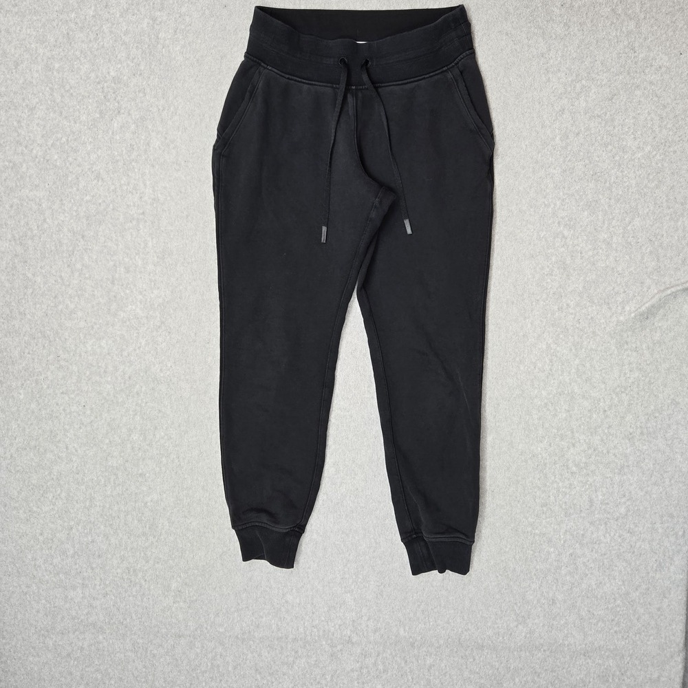 Lululemon Women Activewear Pants 6 Black Warm Down Joggers‎ II 24" Inseam